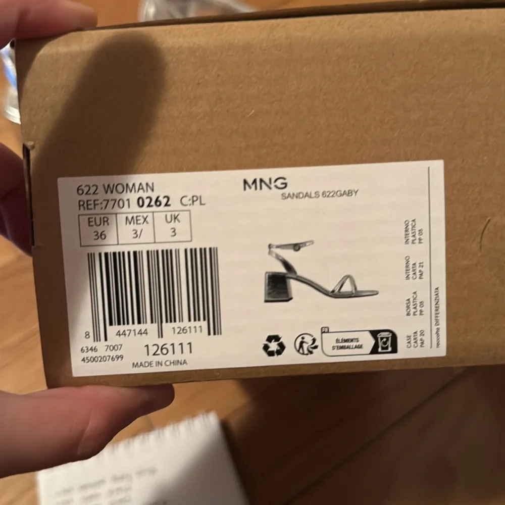Mango Metallic Strap Sandals 6 - Picture 3 of 3